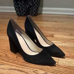Marc Fisher Black Suede Heels